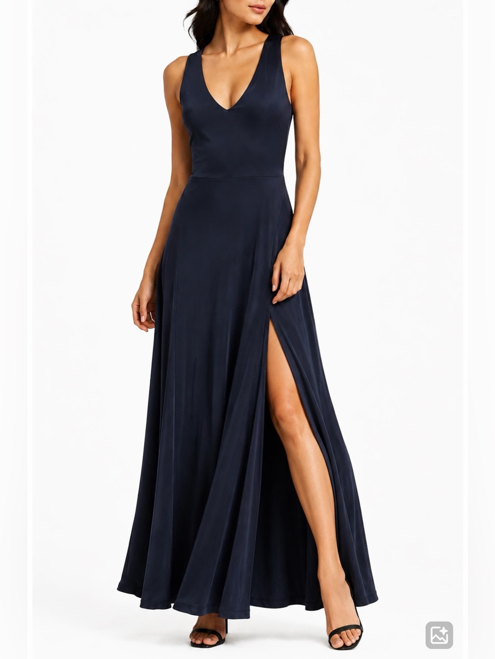 Geneva V-Neck Sleeveless Maxi Dress